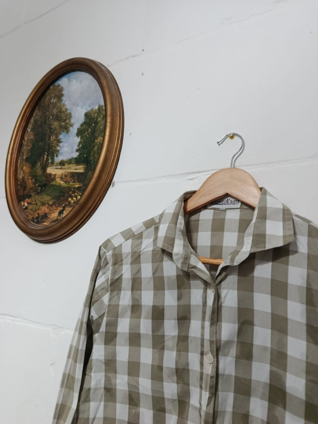 Checked Cream-White Shirt