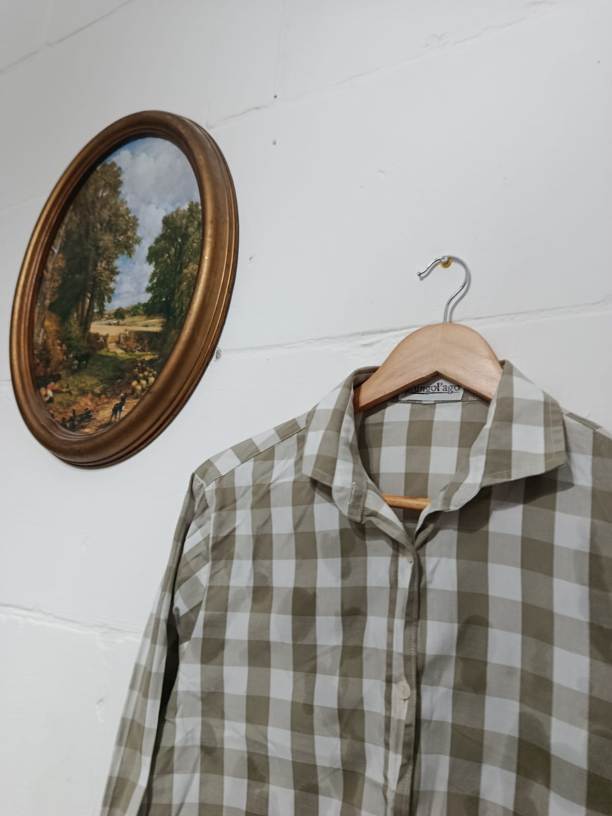 Checked Cream-White Shirt