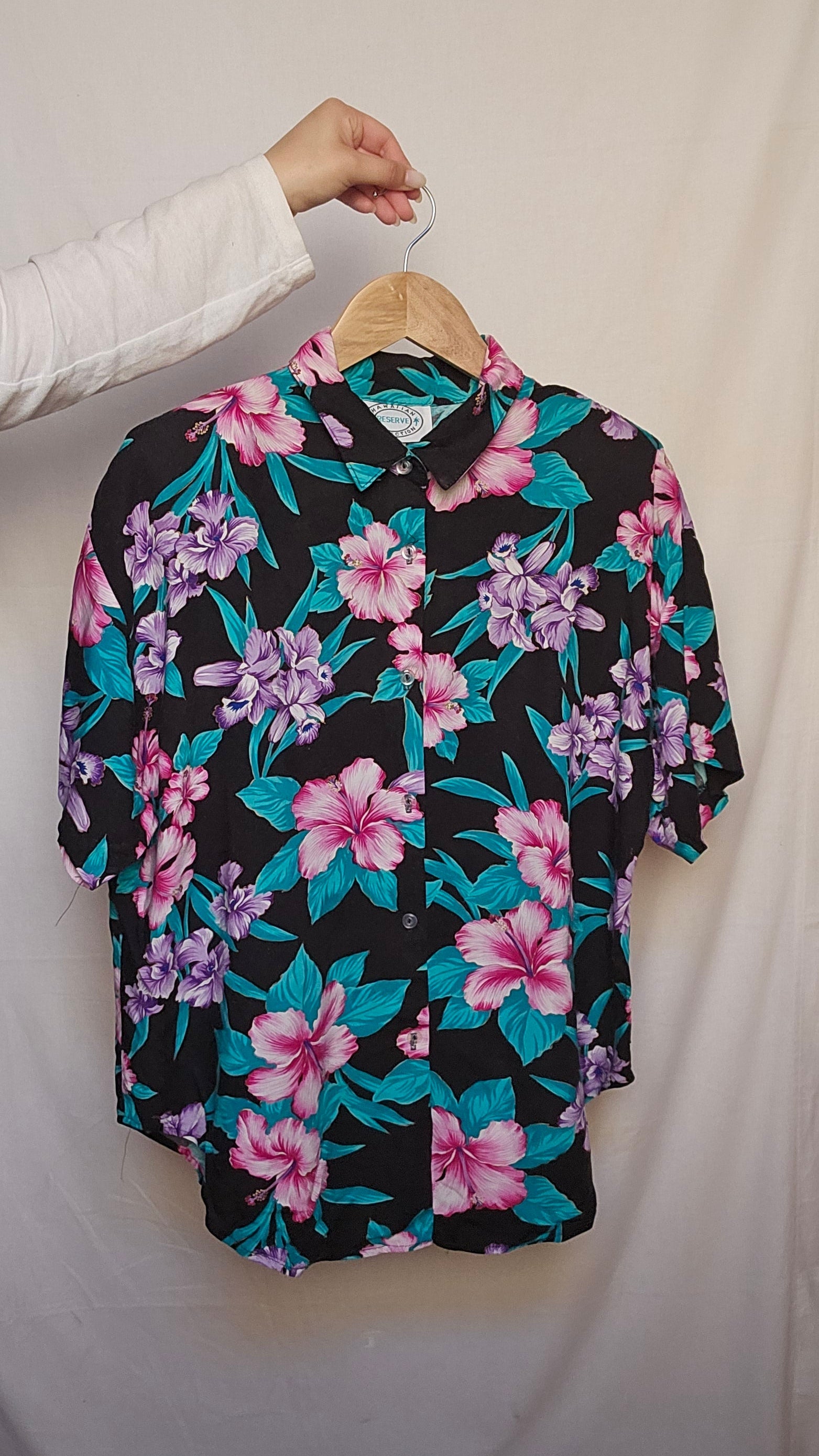 Black Hawaiian Floral Shirt – Reserve Hawaiian Collection