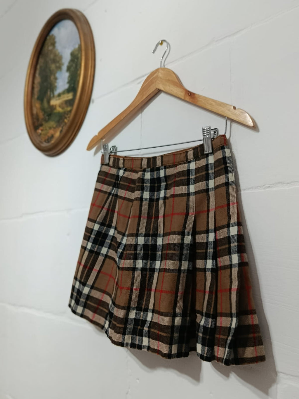 Classic Plaid Pleated Skirt