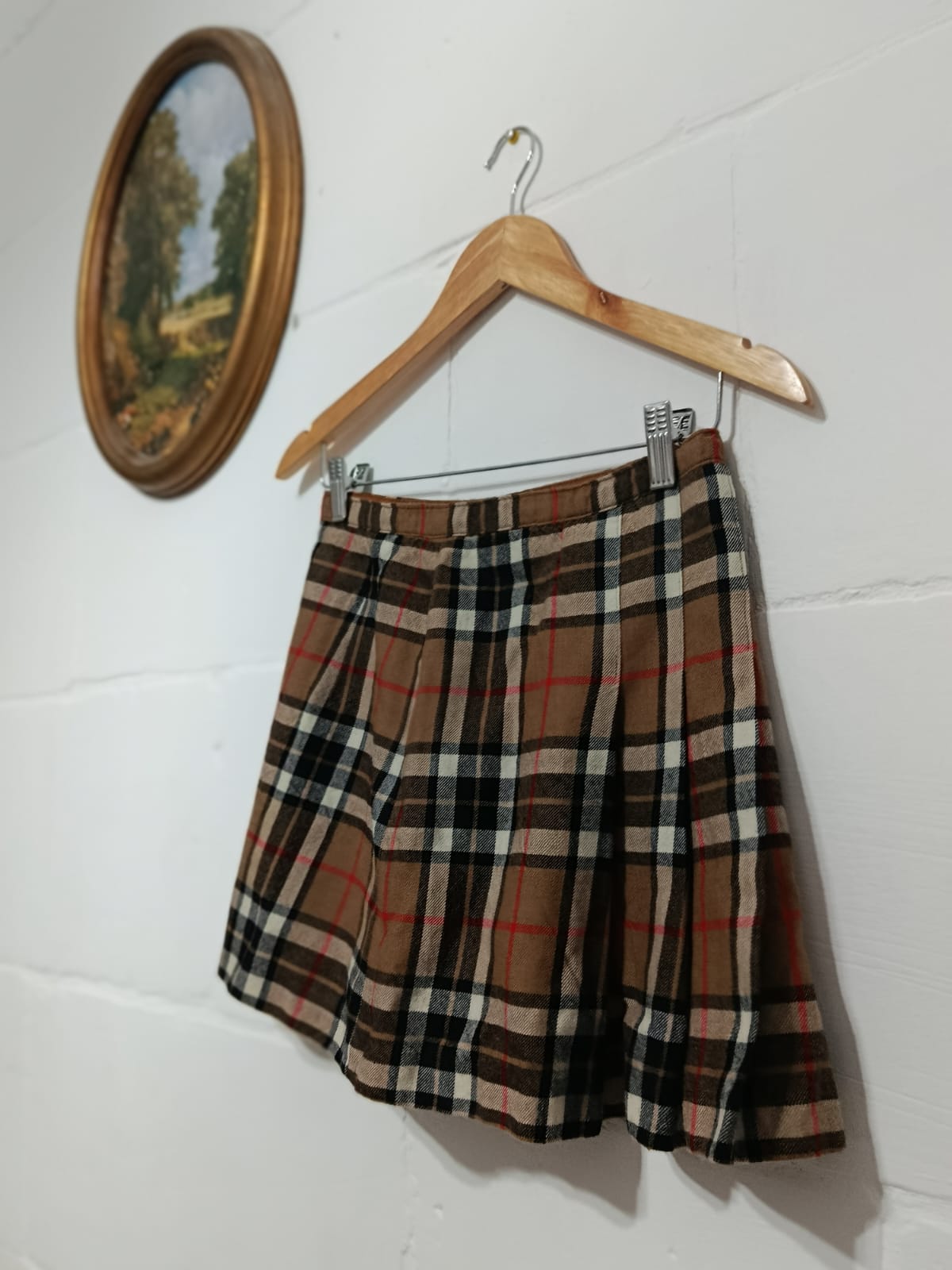 Classic Plaid Pleated Skirt