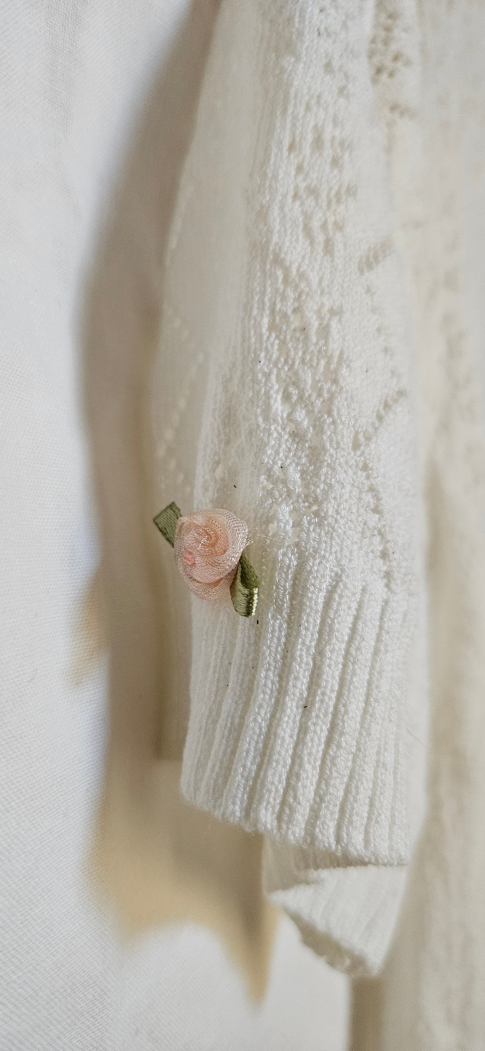 Zinco White Knit Cardigan