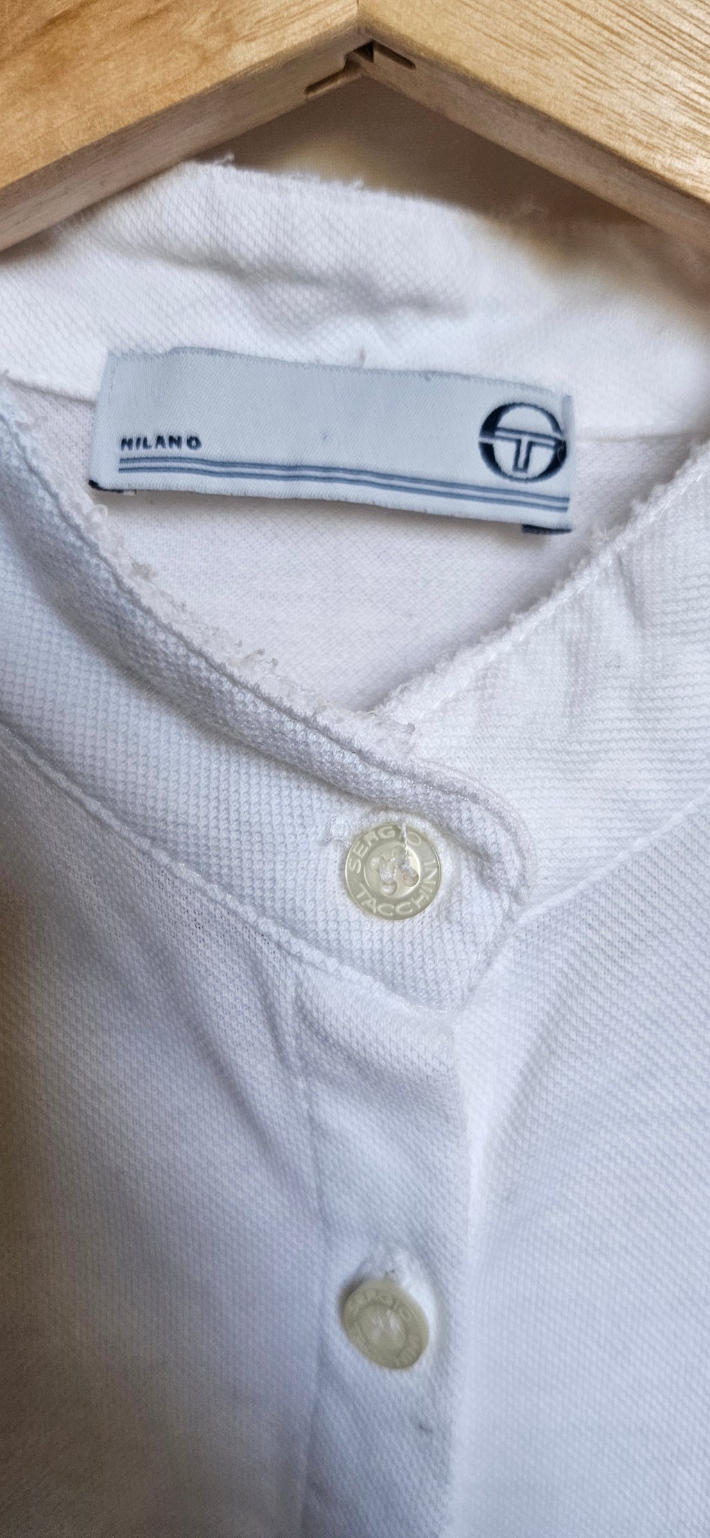 Sergio Tacchini Chinese Collar Shirt - Size XS-S