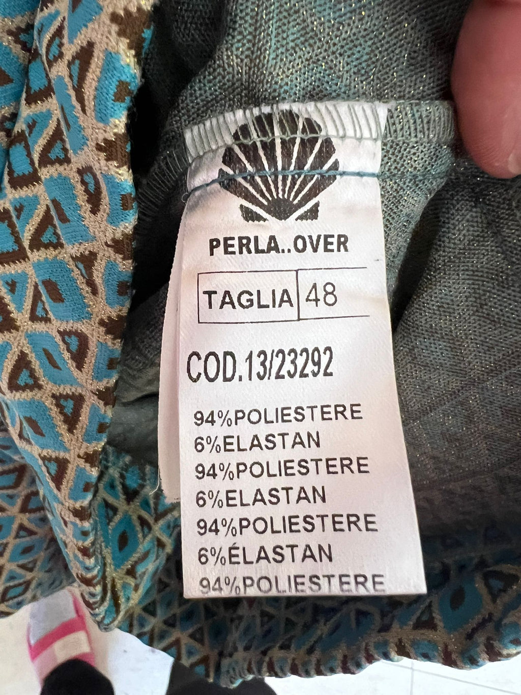 Perla..Over Teal Geometric Print Trousers – Mireille's Closet