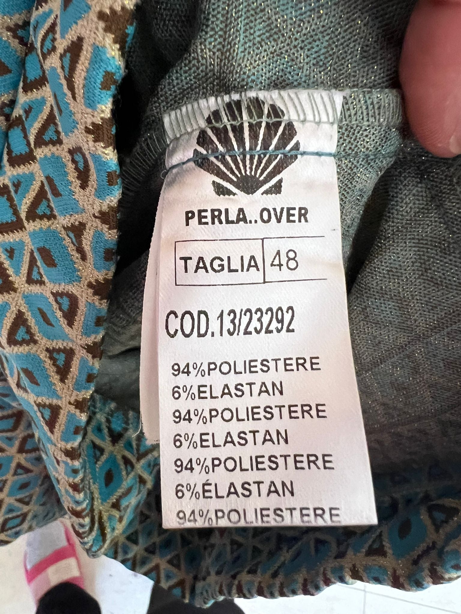 Perla..Over Teal Geometric Print Trousers – Mireille's Closet