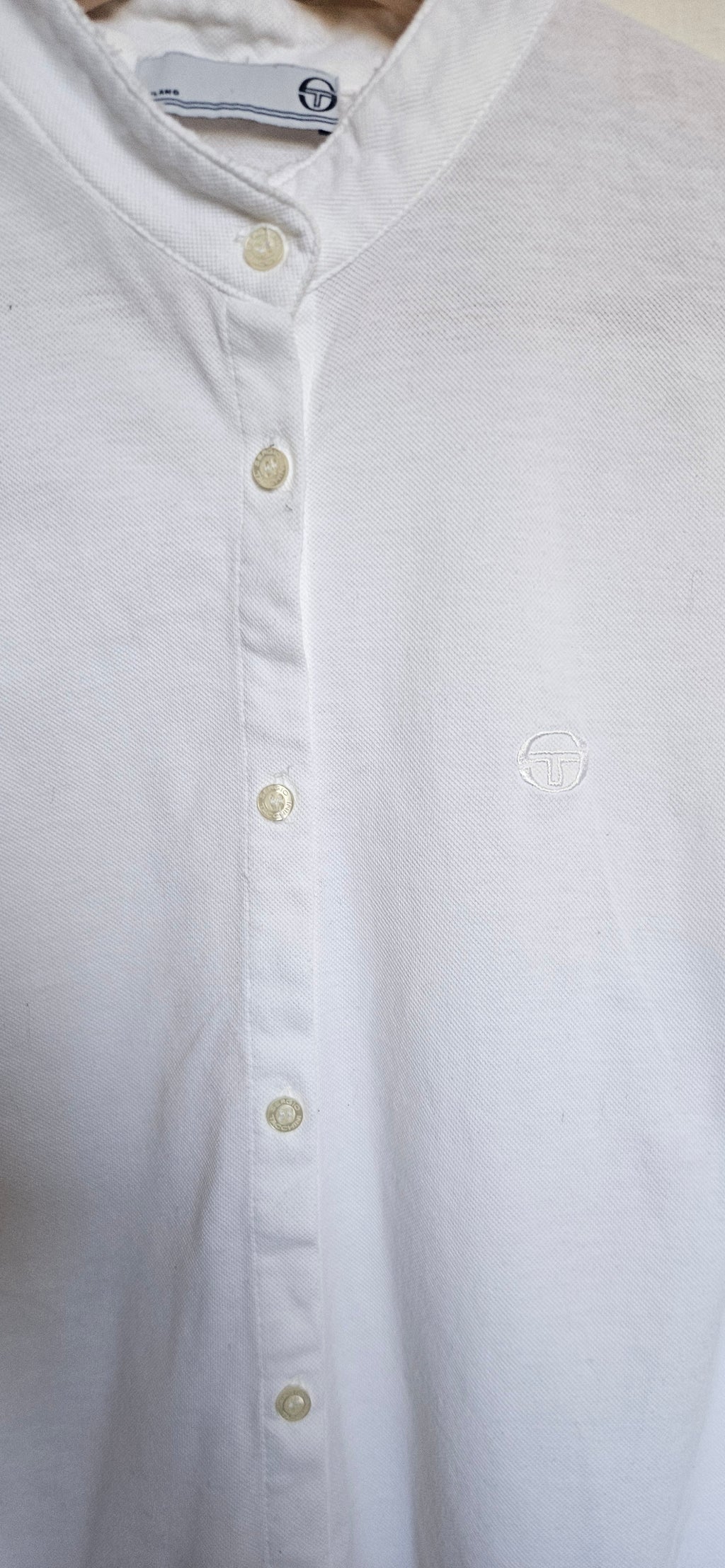 Sergio Tacchini Chinese Collar Shirt - Size XS-S