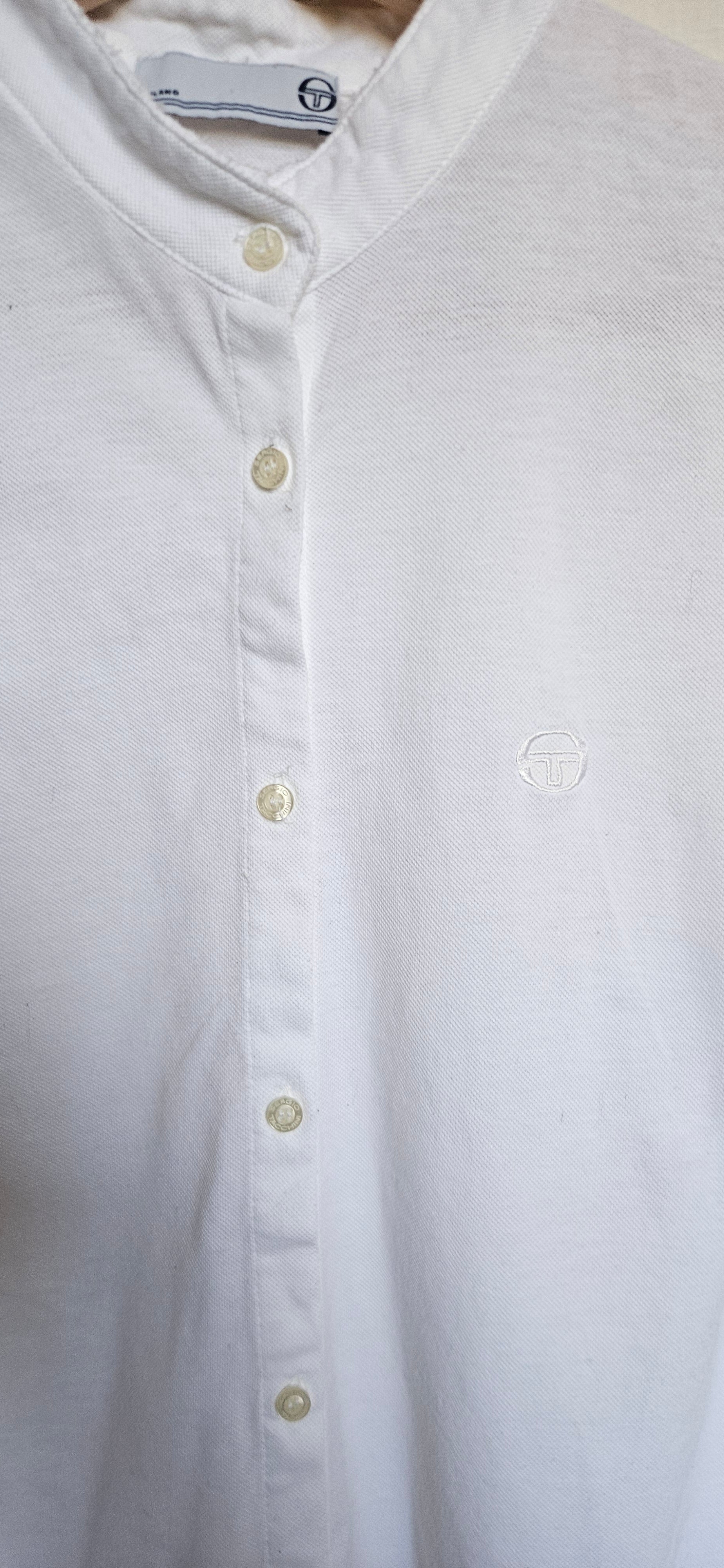 Sergio Tacchini Chinese Collar Shirt - Size XS-S