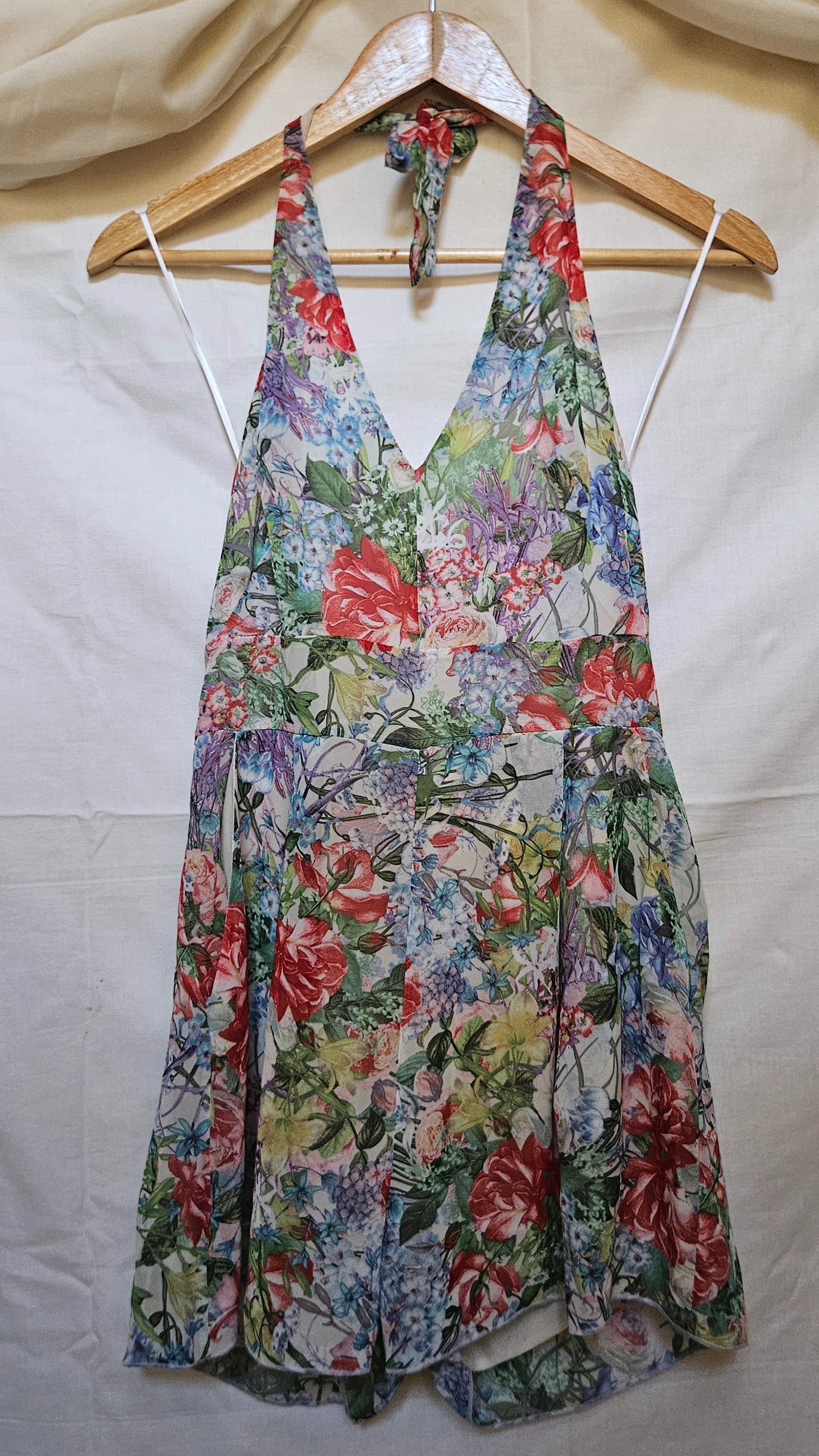 Floral Halter Jumpsuit – Size S