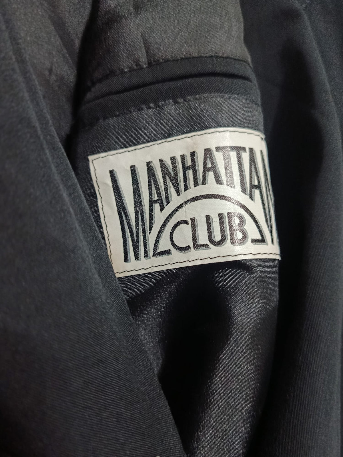 Vintage Manhattan Club Double Breasted Blazer Black