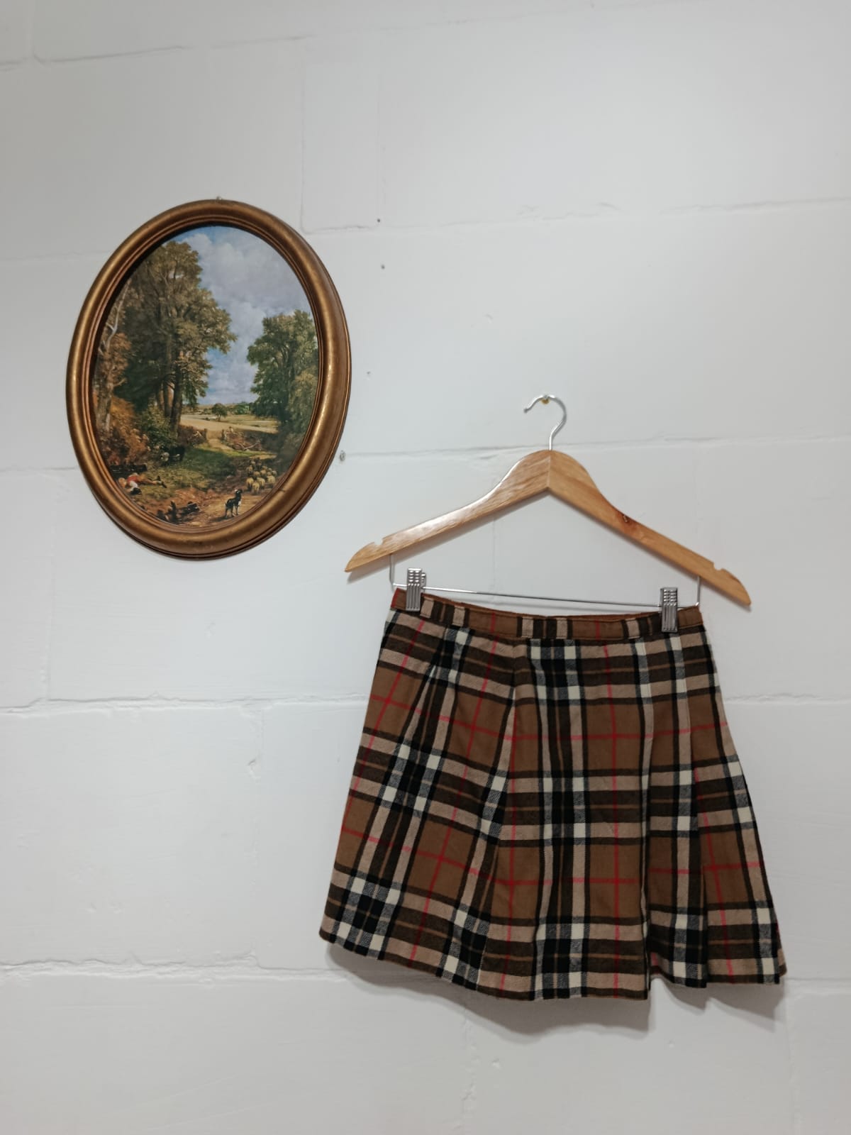 Classic Plaid Pleated Skirt