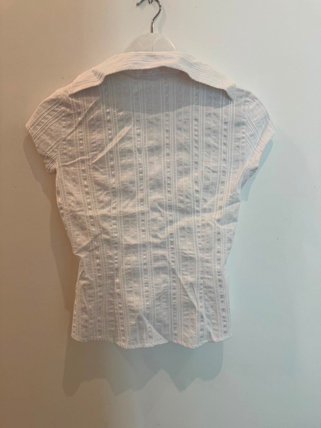 Nara Camicie White Pintuck Blouse — Poppy's Closet