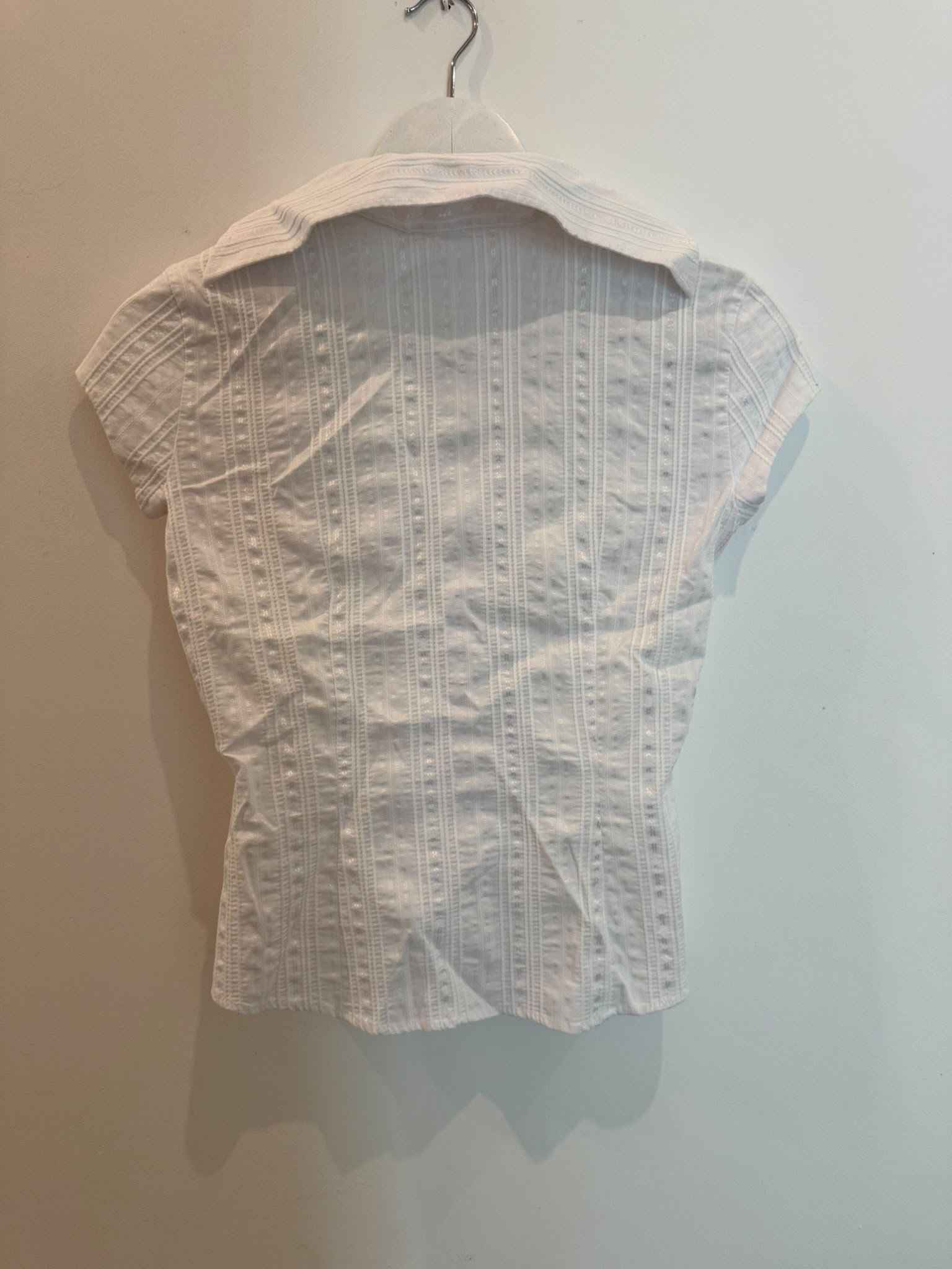 Nara Camicie White Pintuck Blouse — Poppy's Closet