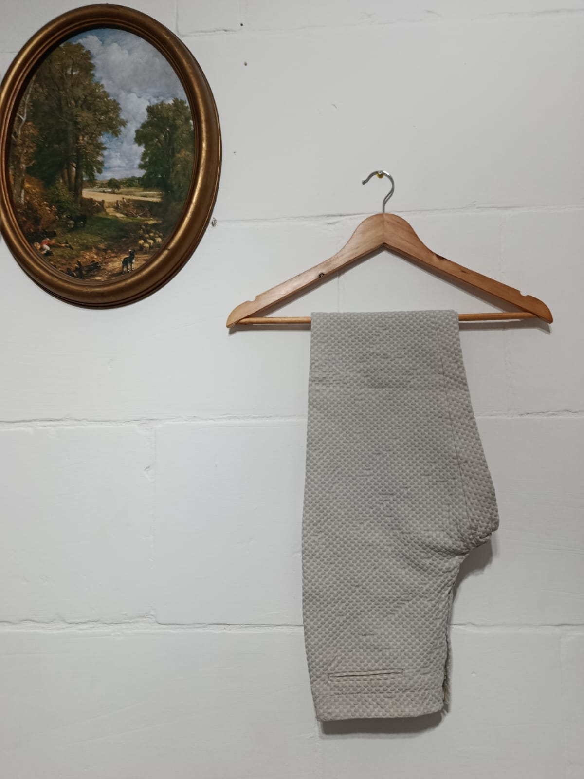 Beige/Grey Trousers